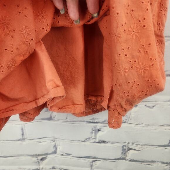 Altar'd State Dress Womens M Babydoll Eyelet Prairiecore Cottagecore - Picture 5 of 9